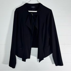 Torrid Black Drape Front Blazer Sz 1